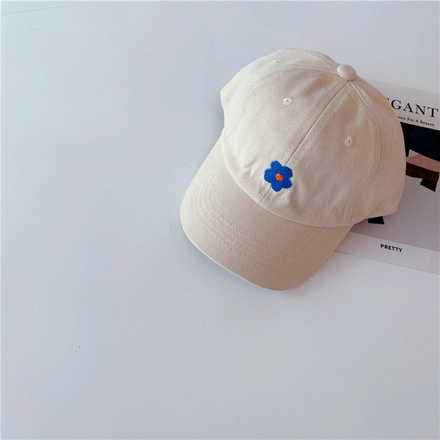 MILANCEL 2022 Spring New Kids Cap Embroidery Floral Girls Cap Korean Casual Boys Sunhat Fashion Children Hat