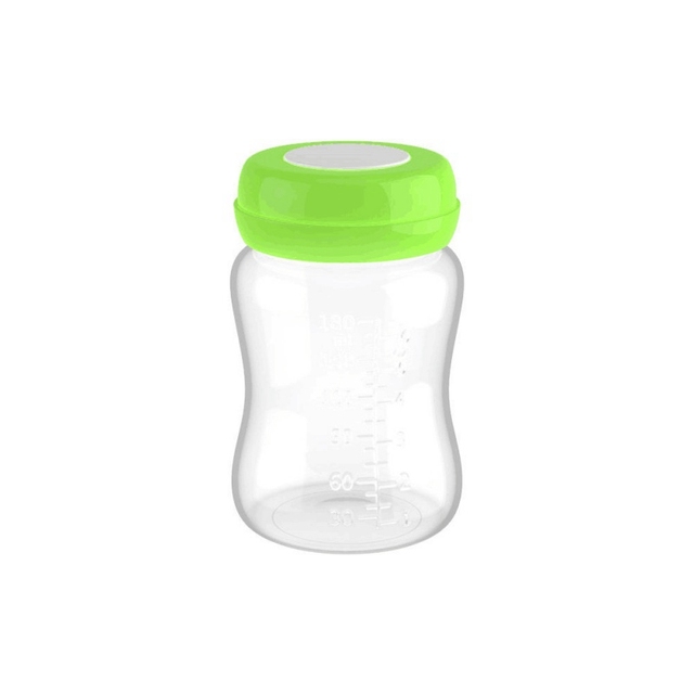 Wide caliber breast milk storage bottle 1pc 180ml fresh-keeping baby food storage bottle BPA free leak-proof refrigerated safe