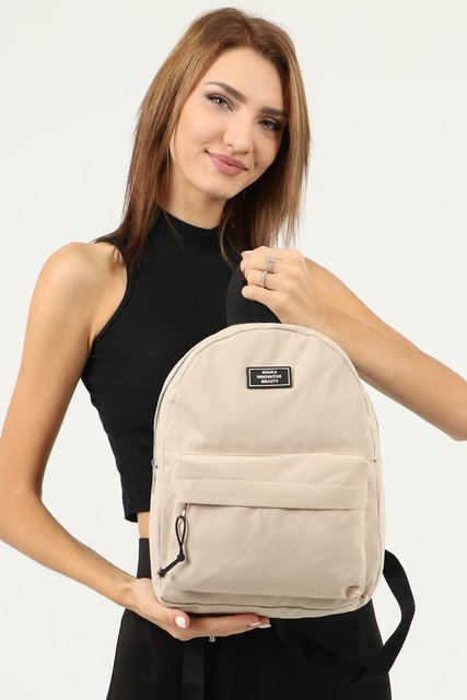 Black 2-compartment backpack
