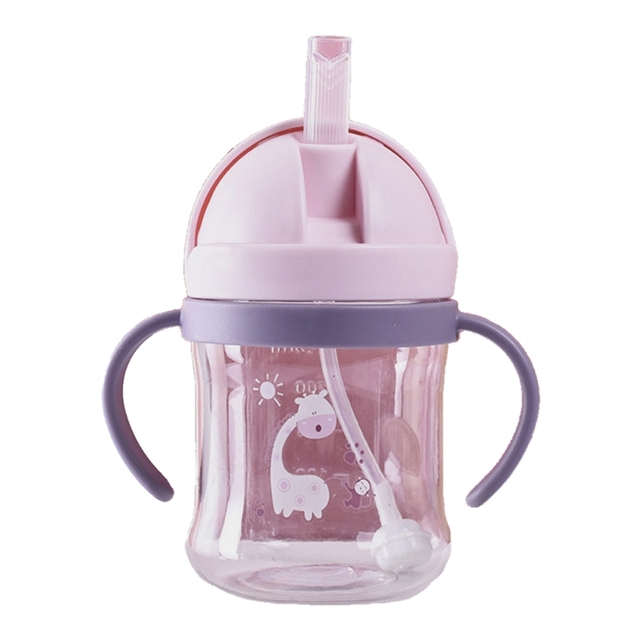 250ml Baby Feeding Cup With Straw Baby Learn Feeding Drinking Bottle Sippy Cup