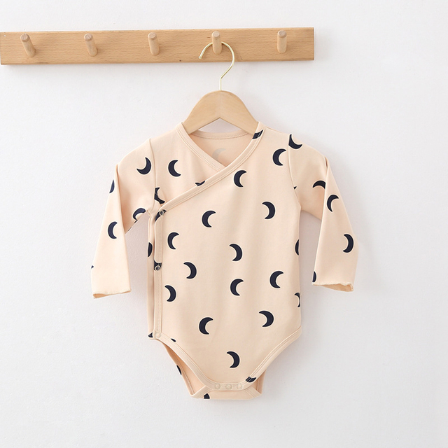 Newborn Baby Boys Girls Romper Cute Print Cotton Long Sleeve Newborn Rompers Fashion Baby Clothes for 0-2years