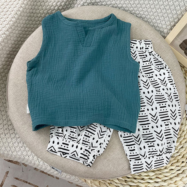 Infant Clothes Set Summer 2022 Baby Boys Short Sleeve Shorts 2pcs Sets For Baby Clothes Kids Casual Outfit For Girls Suit 0-5Y