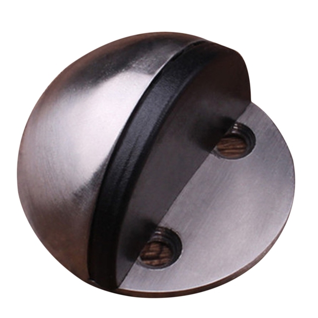 Hidden Stainless Steel Rubber Door Pad Non Punching Door Sticker Holders Catch Floor Mounted Nail-Free Door Stops