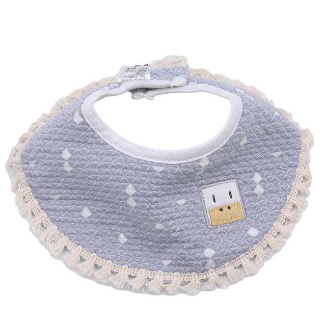 Baby Bib Fashion Tassel Stereo Round Bibs Burp Cloths Newborn Boys Girls Solid Saliva Towel Baby New Babador