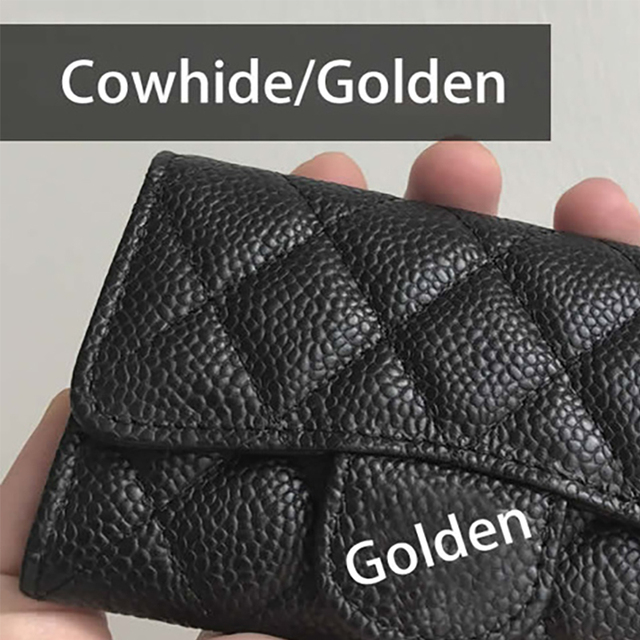 New Luxury Classic Women Bag Brand Fashion Sheepskin Business Card Holder Genuine Leather Credit Card Holder