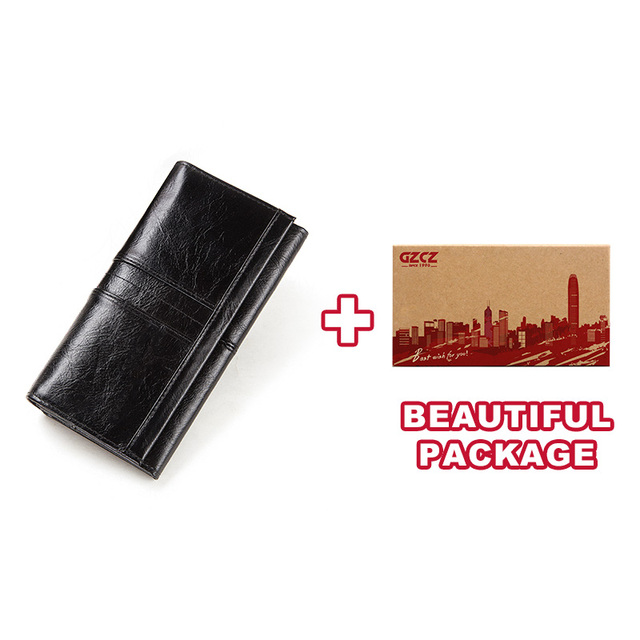 New Fashion Women's Leather Wallet Genuine Leather Women Wallet With Clip Card Holder Business Card Holder