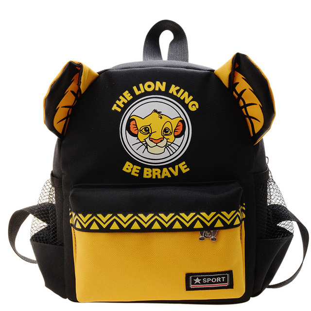 Disney 2022 New School Bags For Kids Boys Girls The Lion King Kindergarten Cartoon Backpacks Fashion Child