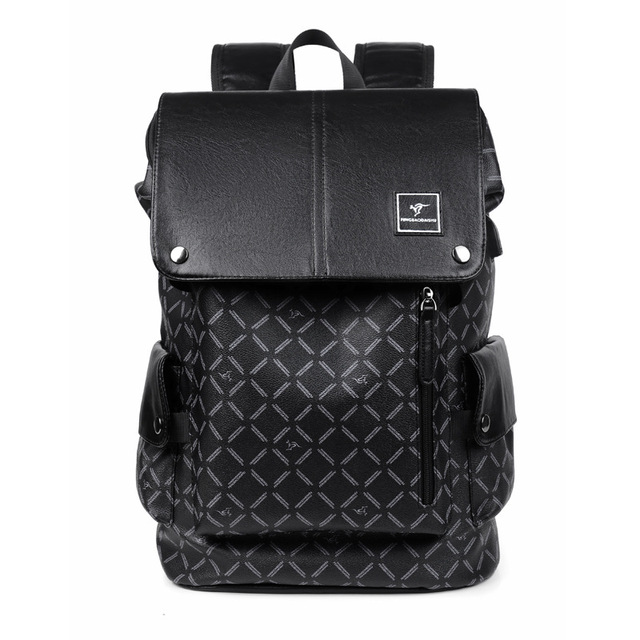 Feng leopard kangaroo men's backpack casual bag business travel bag fashion trend college student bag computer bag