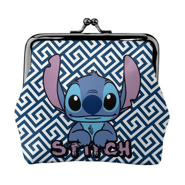 2022 Disney Stitch Female Small Wallet Luxury PU Wallet Coin Purses Women Girl Trend Card Holder Designer Clutch Bag Cartoon