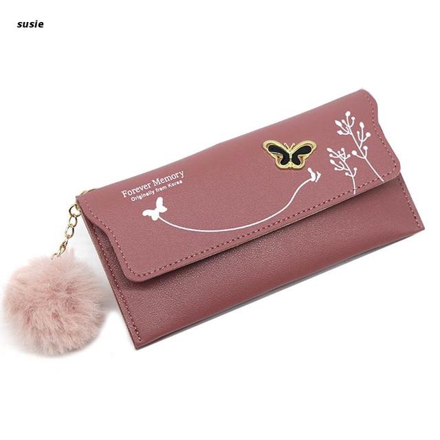 X7YA Fashion Women Lady Clutch PU Leather Wallet Long Card Case Phone Bag Coin Purse Handbags