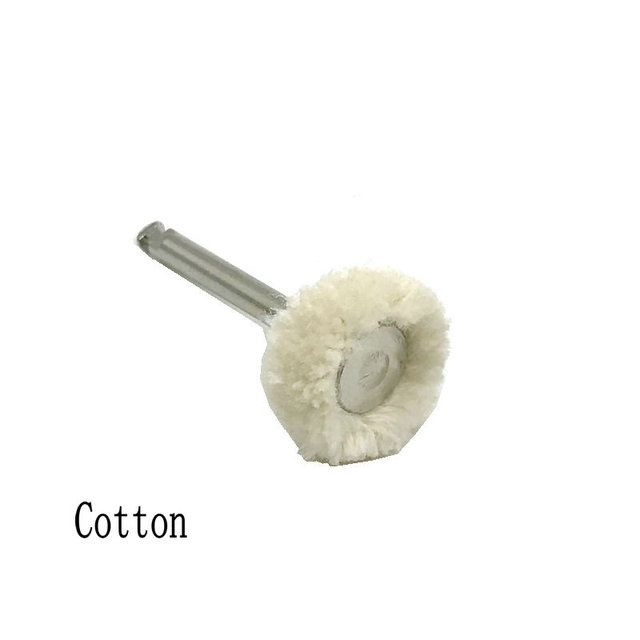 1pc Dental Polishing Wheel Cotton Wool Polishing Brushes Polishing For Rotary Tools Jewelry Buffing 2.35mm Polishing Wheel