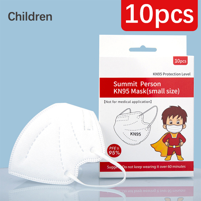 CE FFP2 Kids Face Mask KN95 Masks Dustproof 5 Layer Breathable FFP2 Mask Baby Boy Girls Protective Mask Kn95 Mascarillas