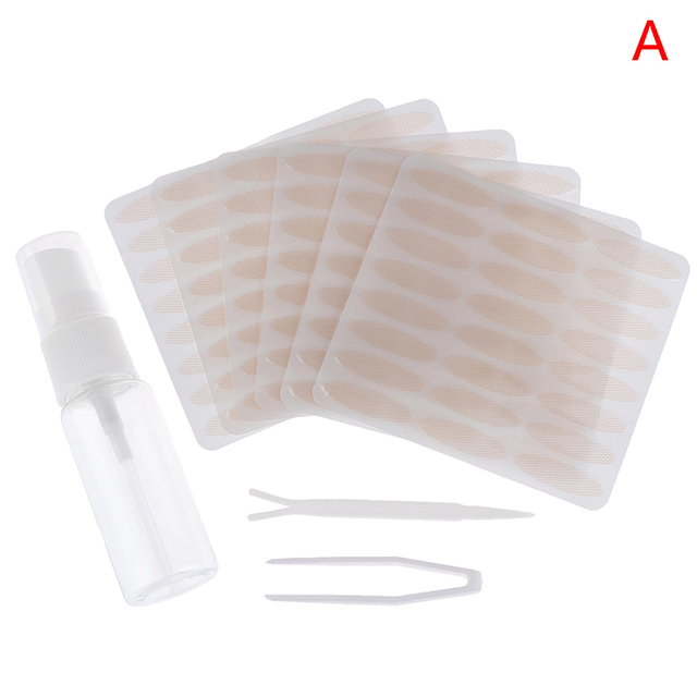 240pcs/5sheet Gauze Mesh Lace Invisible Double Fold Eyelid Sticker Transparent Invisible Self-adhesive Eyelid Tape Sticker Hot!