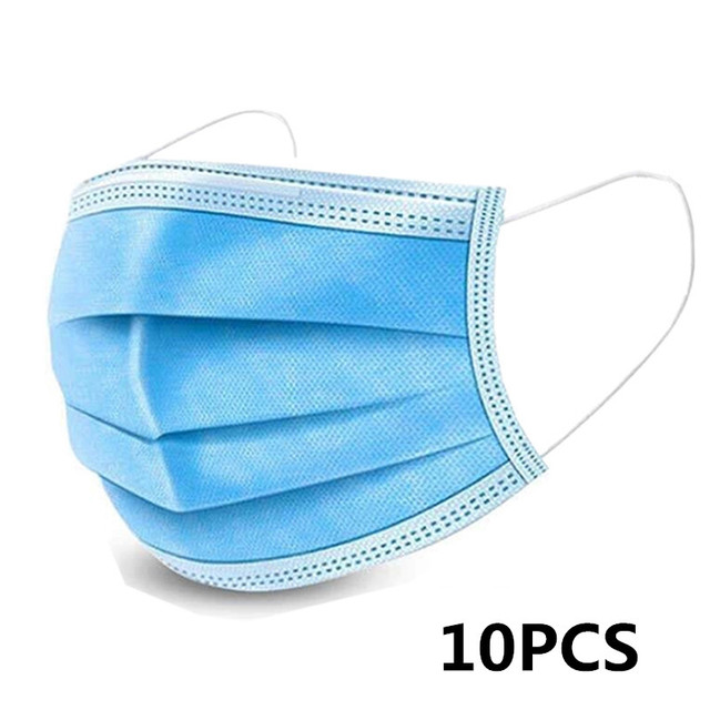 10-200pcs Face Mask Adult Disposable Mask 3 Ply Security Protection Face Masks mascarillas quiurgicas homology adas