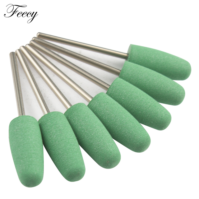 7pcs Milling Cutter For Manicure Silicone Nail Bits For Manicure Machine Mill Cutters To Remove Gel Polish Buffer Files