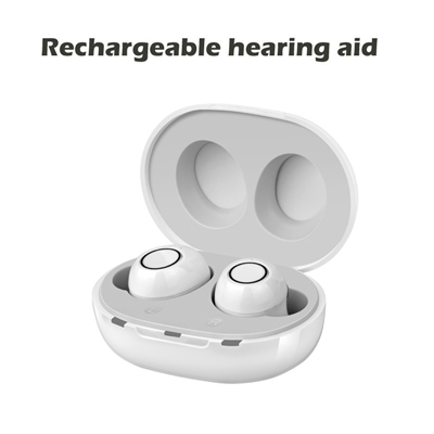 Hearing Aid Rechargeable Intelligent Hearing Aids Low Noise Amplifier One-Click Hearing Device Tone Adjustable For Elderly