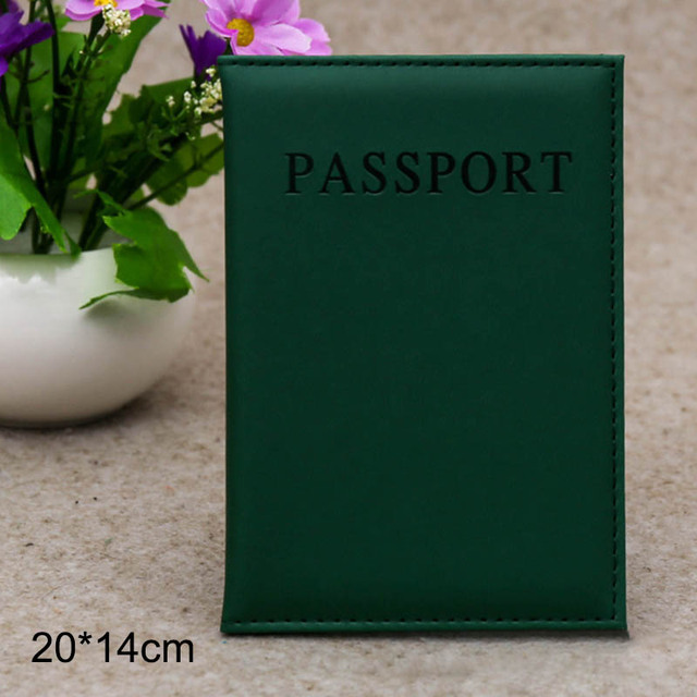 New Fashion PU Women's Passport Holder Couple Models Girls Passport Cover Unisex Card Case Man Card Holder