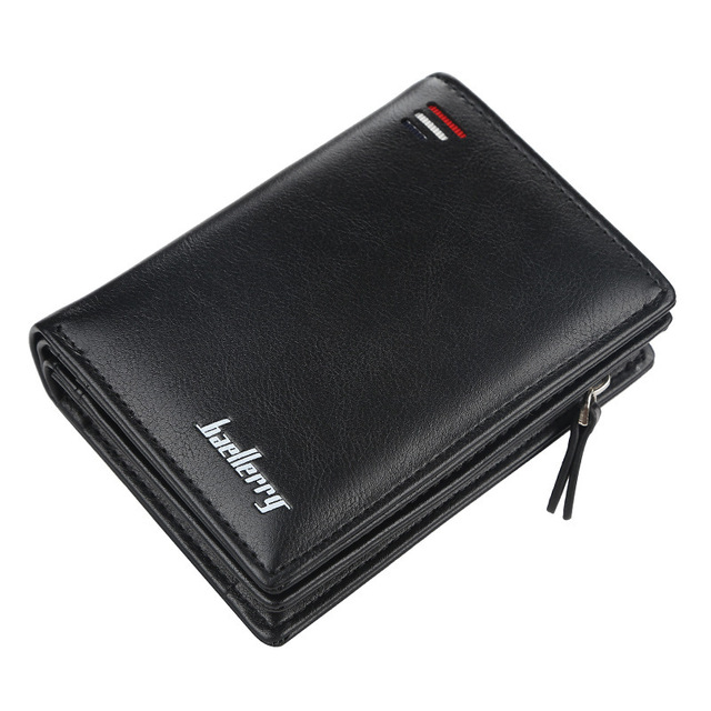 Men's wallet made of polyurethane leather, classic men's wallet for keeping cards, high quality