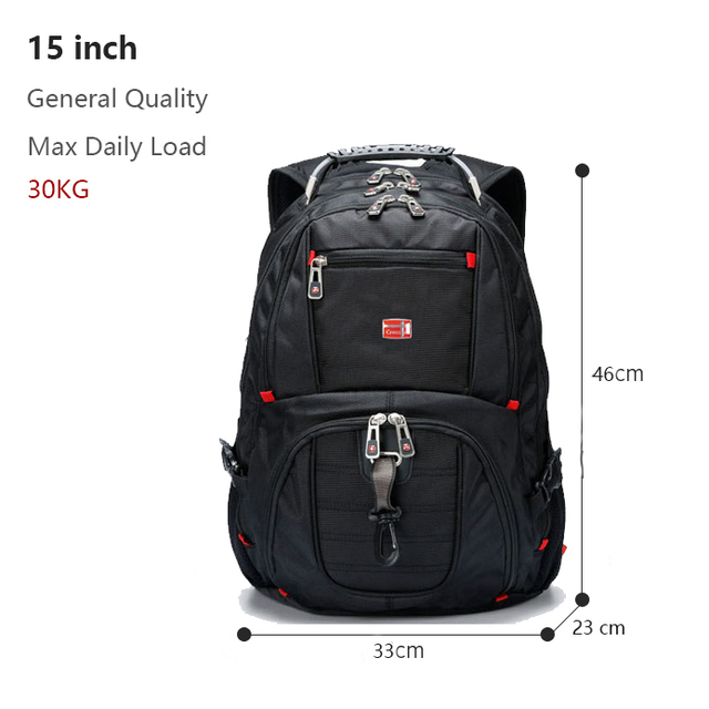 Crossten 17 Inch Durable Laptop Backpack 45L Travel Bag College Book Bag USB Charging Port Water Resistant Swiss-Multifunction