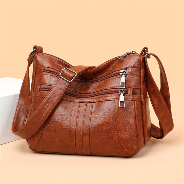 Multi-pocket casual crossbody bag for women fashion shoulder bag and purse high quality large capacity messenger bag