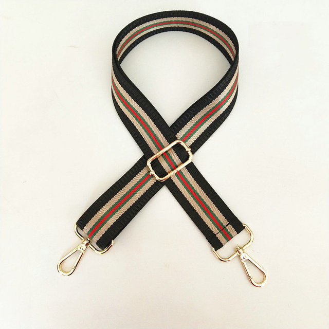 3.8cm Shoulder Strap Width 80~130cm Adjustment Belt Bag Vertical Stripe Design Contrast Color Bag Webbing Accessories