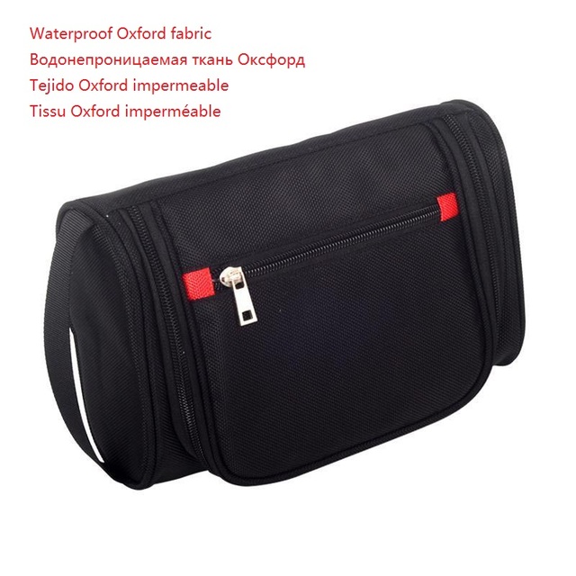 Men Waterproof Travel Toiletry Cosmetic Wash Bag Bathroom Leather Business Shaving Bag Ladies Bath Bag With Strong Handle