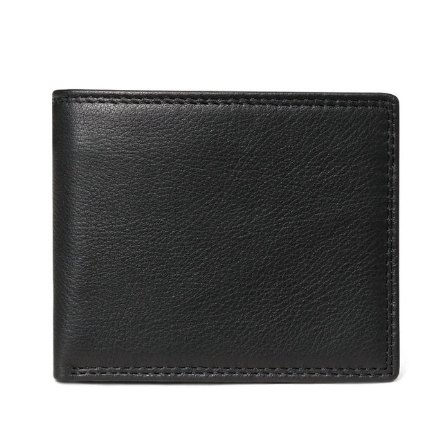 GENODERN New Rfid Bifold Mens Wallets Business Men's Wallet Male With Coin Pocket Portomonee Card Holder Photo Holder Small Wallet