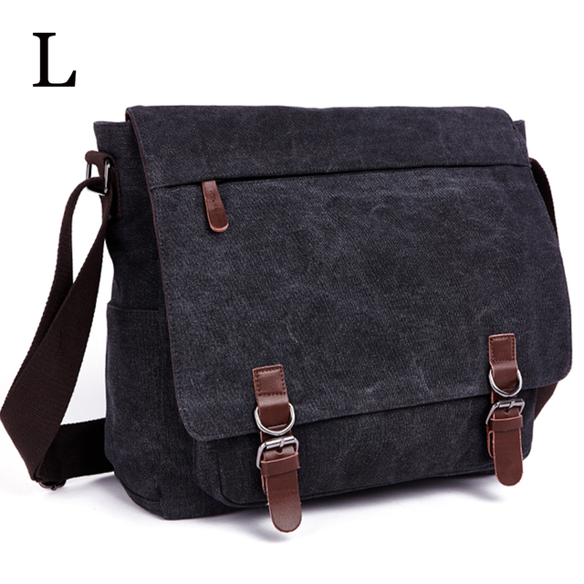 MARKROYAL - Men's Canvas Shoulder Bag, High Quality Laptop Shoulder Bag