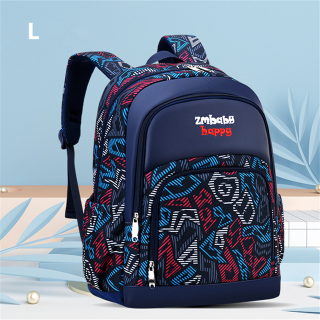 Children's school backpack, waterproof printed school bag for teenagers, boys and girls