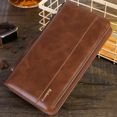 BABORRY-Men's Tall Handbag,Luxury,Multifunctional,Creative Cell Phone Wallet