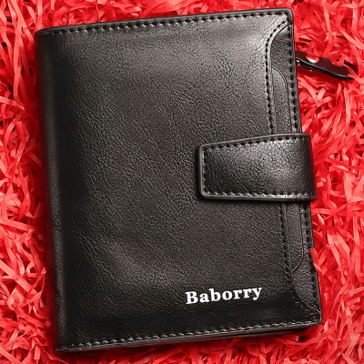 New Designer Mens Wallet PU Bifold Short Wallets Men Hasp Vintage Male Wallet Money Bag Multifunction Cards Wallet 2022