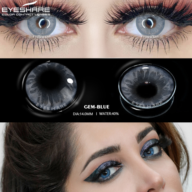 Eyeshare Colored Eye Lenses Annual Makeup Colored Eye Contact Lenses Eye Contact Lenses Cosmetic Colored Eyes Eyes Makeup