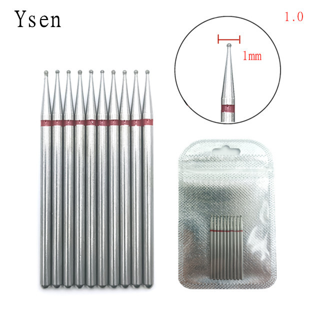 10pcsSet Diamond Nail Drill Bit Artery Electric Cutters For Pedicure Manicure Files Cuticle Burr Nail Tools Accessories