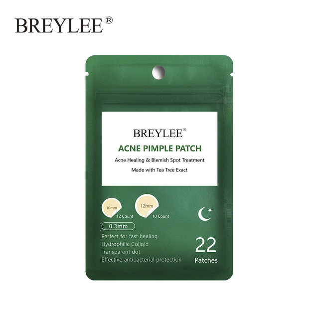 BREYLEE Acne Pimple Patch Stickers Acne Treatment Pimple Remover Tool Spot Blemish Face Mask Skin Care Waterproof 22 Patches