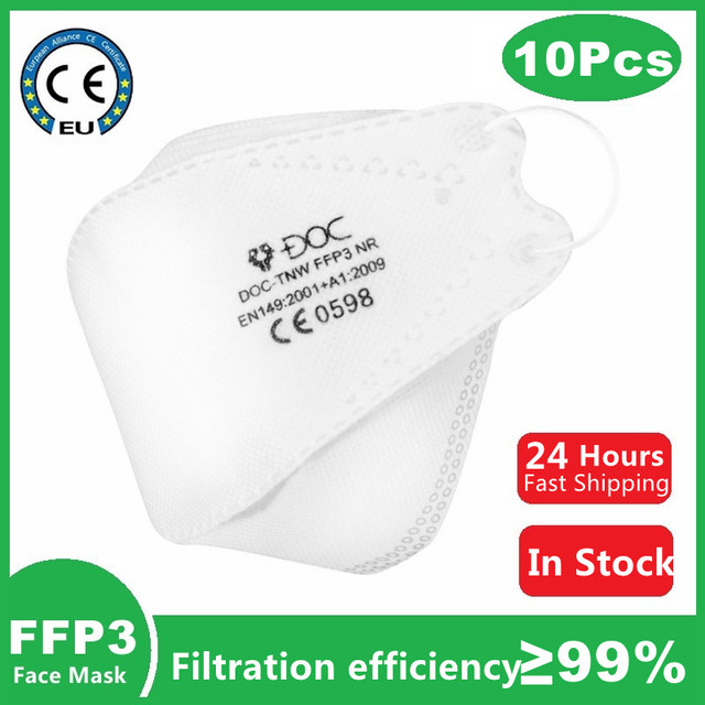 10/20/25/50/100pcs FFP3 Protective Face Mouth Mask CE Reusable Anti-dust Safety Unisex Mask mascarilla fpp3 homology ada PM2.5