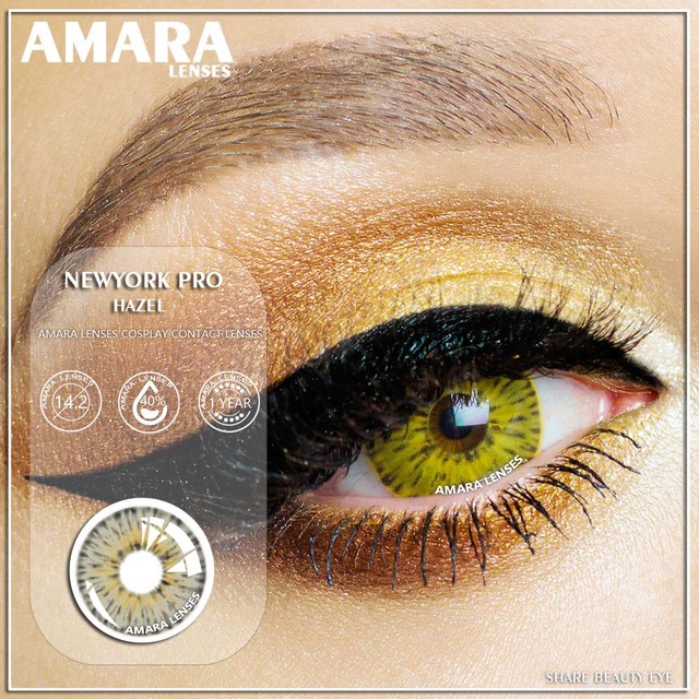 Amara Colored Contact Lenses 1 Pair York Pro Series Beauty Poplints Colored Contact Lenses Cosplay Colored Contact Lenses For Eyes