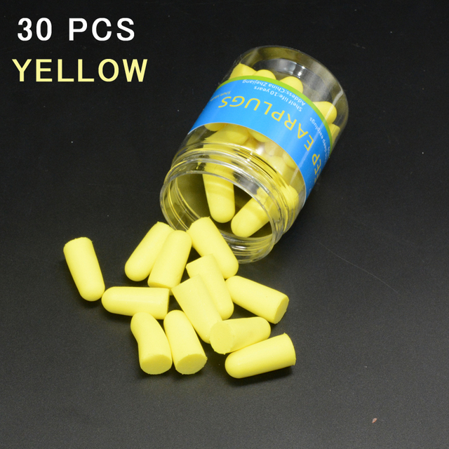 30/60pcs Anti-Snore Sleeping Earplugs Anti-noise Anti-noise Earplugs Soft Earplugs Set Tapones Oido Ruido Earplugs