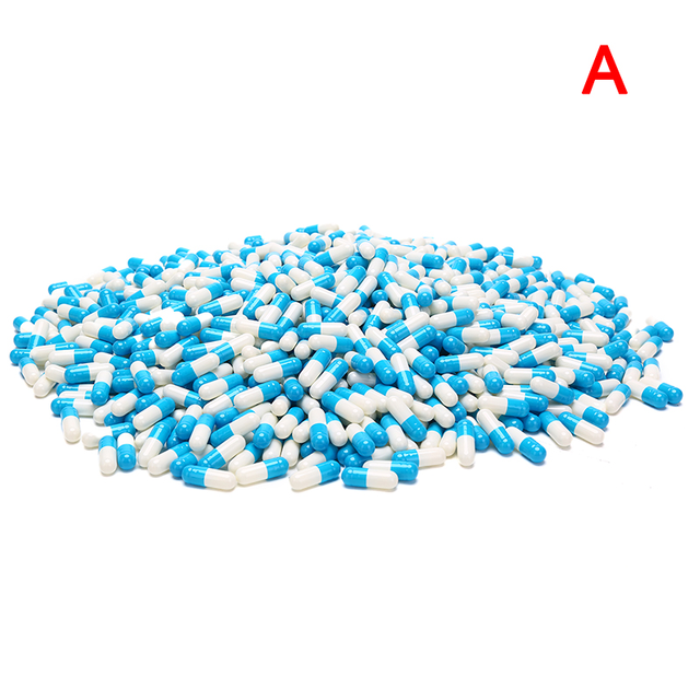 1000pcs empty vacant gelatin capsules size 00# gel for medicine storage used for pill storage