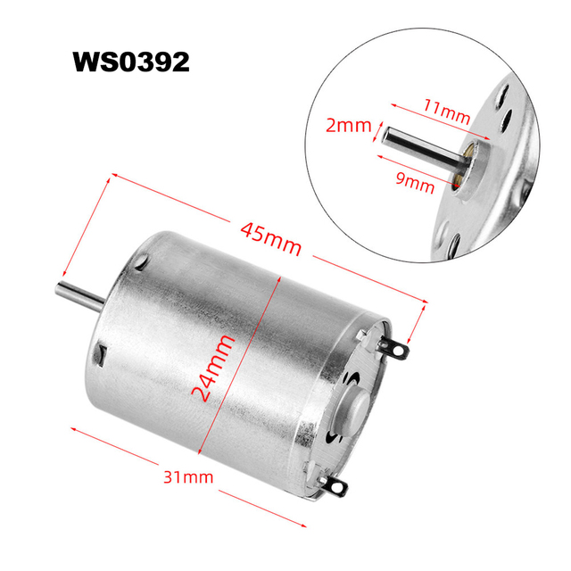 Professional tattoo motor 17mm 24mm dc micro 8500rp iron core motor for rotary machine liner and shader tattoo parts accessories