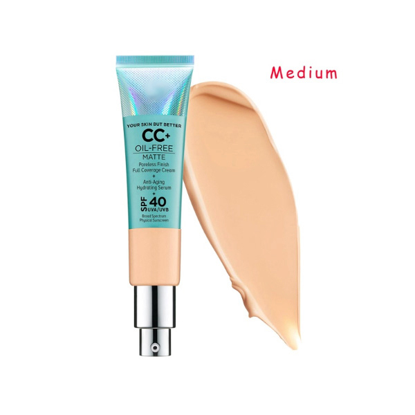 32ml CC Creams Your Skin But Better CC+ Oil Free Matte Sans Huile Fini Mat Pores Reduce Full Coverage Cream