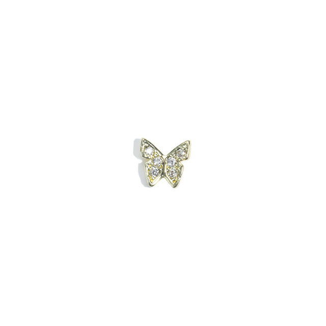 Nail Art Butterfly Jewelry 3D Super Flash Rhinestone Nail Decoration Opal Bow Zircon Rhinestone Butterfly Shape