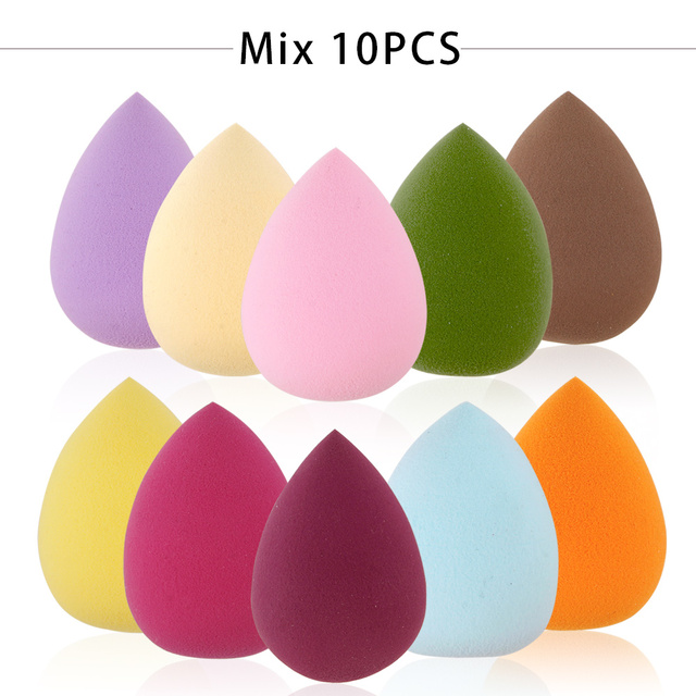 10/20/50pcs Cosmetic Puff Women Foundation Makeup Sponges Beauty Face Cosmetic Blending Sponges Water Drop Shape Makeup Puffs