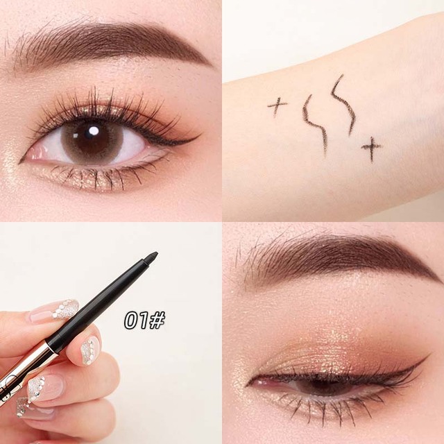 Colorful Eyeliner Women Makeup Tool Glue Pen Cosmetics Beauty Coffee Brown Silk Pen Smoky Waterproof Sweat-proof Do Not Fade