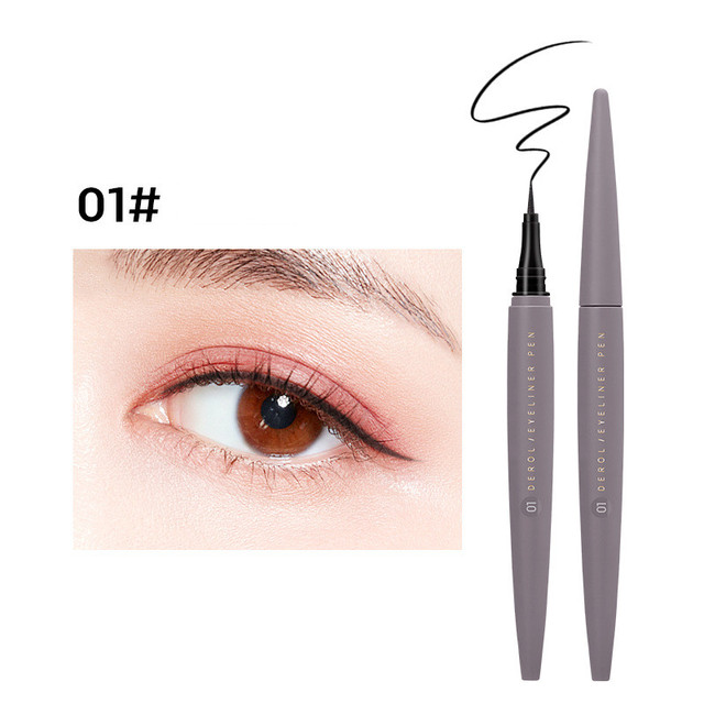 DEROL Easy To Smudge Eyeliner Pen Not Easy To Fade Waterproof Quick Drying Eyeliner Fashion Women Cute Makeup 8 Colors Optional