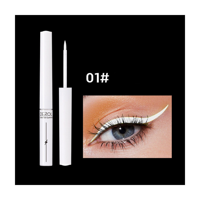 Derol Fluorescent Eyeliner Quick Drying Water Soluble Luminous Liquid Eyeliner Smooth and easy to apply fashion beauty makeup