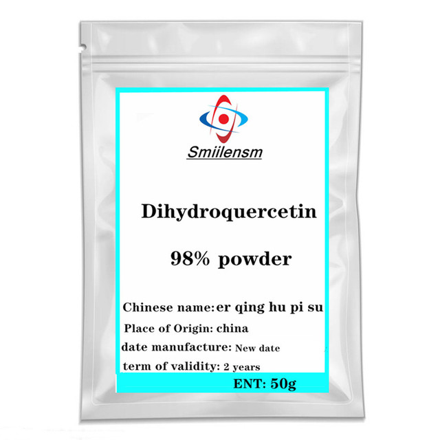 Hot Sale Bulk Dihydroquercetin Powder 98% Quercetin Dihydrate Siberian Larch Extract CAS 480-18-2 Taxifolin DHQ Powder