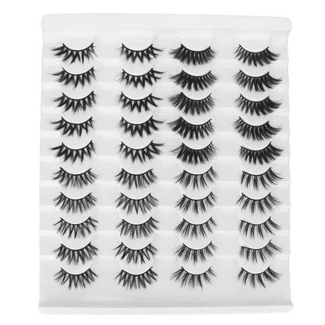 3D False Eyelashes Fluffy Handmade False Eyelashes Enlarge Comfortable Eyes For Dating Party Makeup