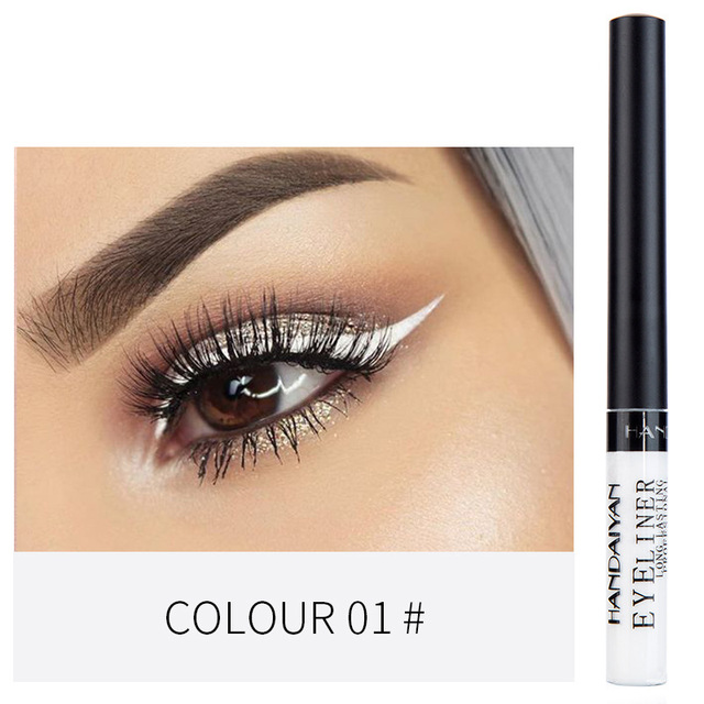 12 Colors Liquid Eyeliner Pen Set Waterproof Long Lasting Matte Colorful Eye Liner Cosmetic Quick Dry White Green Liner Makeup Kit