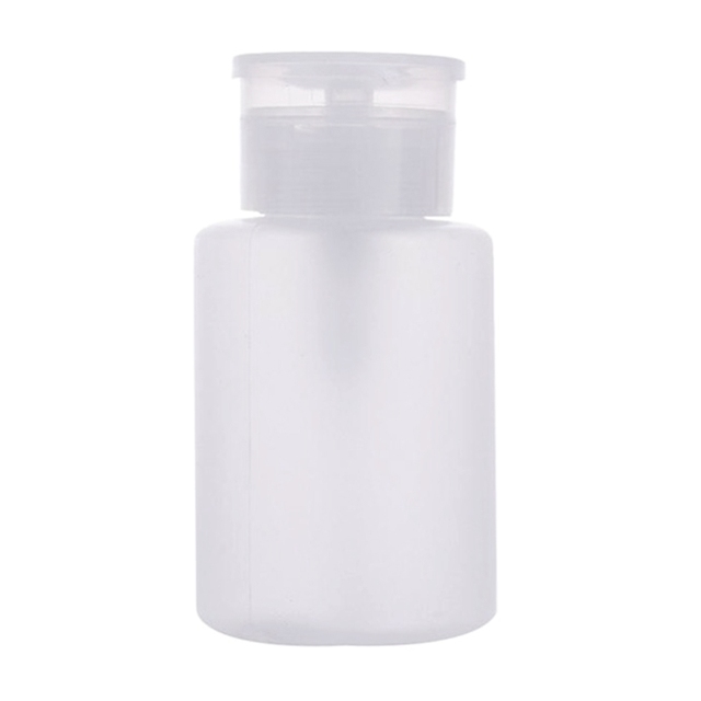 D2TA 150ml Empty Retractable Pump Refillable Bottle for Nail Polish Remover