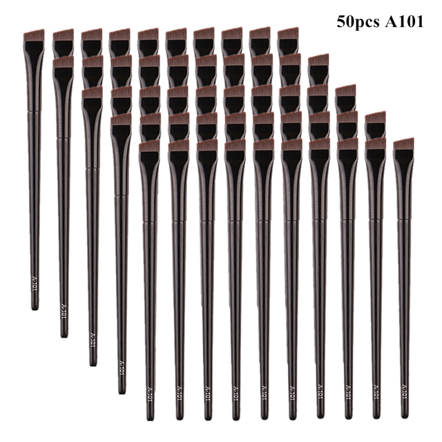 5/10/20/50pcs Eyebrow Contour Makeup Brushes Eyebrow Eyeliner Brush Professional Super Thin Angled Liner Eye Brush Make Up Tools